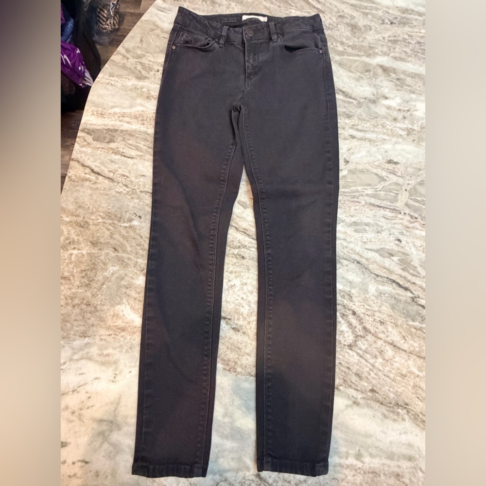 Unpublished Anthropologie Black Jeans Women Size 27 Skinny Stretch Denim